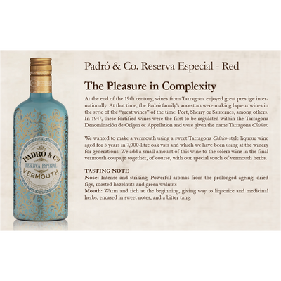 Padró & Co. Reserva Especial - Red 750ml Spain