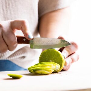 'Thirsty' lime garnish